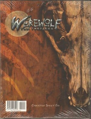 WEREWOLF THE FORSAKEN Character Sheet Pad WW30702 - Blocchetto Schede di gioco