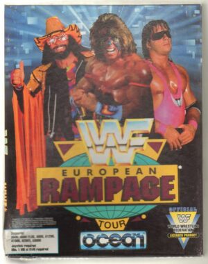 WWF EUROPEAN RAMPAGE TOUR n. 2 Floppy Videogioco PC ITALIANO CON MANUALE Big Box