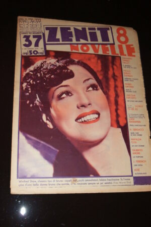 ZENIT (8 NOVELLE) anno VII N.37 rivista del 1936