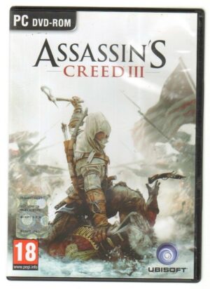 ASSASSIN'S CREED III 3. Versione n. 2 dischi Videogioco PC ITA con Manuale
