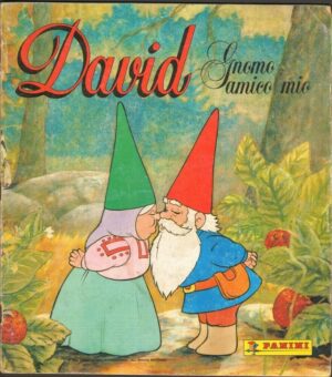 Album Figurine DAVID GNOMO AMICO MIO. Incompleto. Presenti 10 figurine su 225