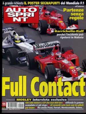 Autosprint 2002 n.11 Marzo - Mosley intervista esclusiva. Barrichello - Ralf. Al
