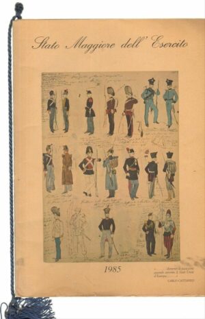 Calendario Stato Maggiore dell'Esercito Anno 1985. Con Cordoncino Originale