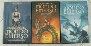 CRONACHE DEL MONDO EMERSO Trilogia Completa di Licia Troisi Mondadori CARTONATI Prima edizione