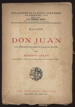 Don Juan di Moliere ed. Trimarchi (1930)