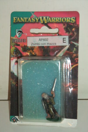 Fantasy Warriors: Zombi con Mazza - Spada AP602. Miniature in Metallo Dipinte. Colorazione Random