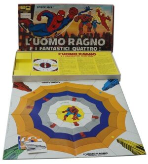 Gioco da Tavolo L'UOMO RAGNO E I FANTASTICI QUATTRO Editrice Giochi - Incompleto