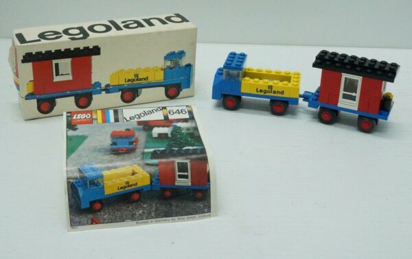LEGO-System-Legoland-CAMION-CON-RIMORCHIO-n-646-Vintage-1971-Lego-123666906226
