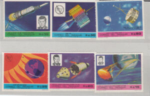 Lotto 6 FRANCOBOLLI PARAGUAY 1968 SPAZIO (cod. E9) - C01