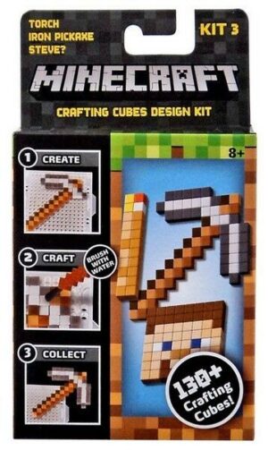 MINECRAFT Torch Iron Pickaxe Steve Kit 3 Mojang - Mattel