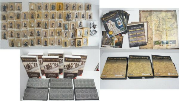 Miniature-SIGNORE-DEGLI-ANELLI-De-Agostini-64-miniature-con-supporti-Editorial-123891035856