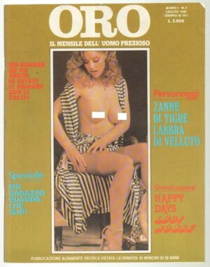 ORO Anno 1981 n. 3 di Luglio - RIVISTA EROTICA