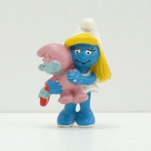 PUFFO PUFFETTA CON BABYPUFFO The Smurfs Schleich. Peyo