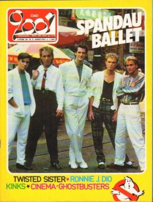 Rivista CIAO 2001 Anno 1985 n. 5. Spandau Ballet, Twister Sister, Ronnie J. Dio