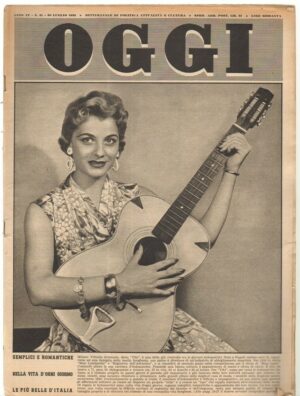 Rivista OGGI Anno 1953 n. 31 del 30 Luglio - In copertina Vittoria Attanasio