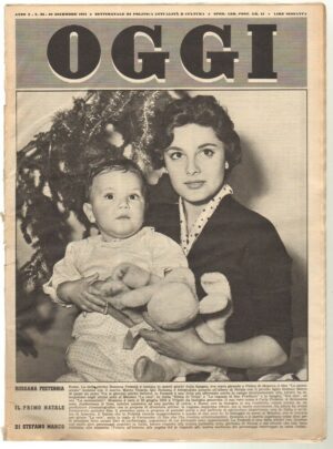 Rivista OGGI Anno 1954 n. 52 del 30 Dicembre - In copertina Rossana Podesta'