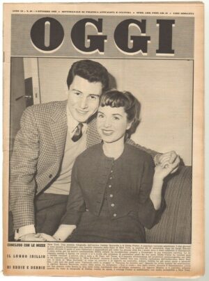 Rivista OGGI Anno 1955 n. 40 del 6 Ottobre - In copertina Reynold e Fisher