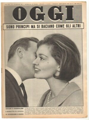 Rivista OGGI Anno 1961 n. 3 del 19 Gennaio - In copertina Birgitta di Svezia