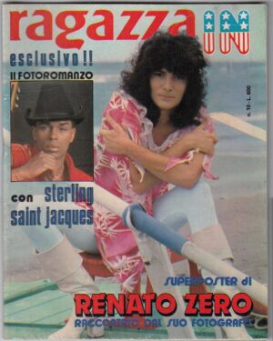 Rivista RAGAZZA IN Anno 1981 n.10 - Beppe Grillo, con Poster-Copertina di Renato Zero