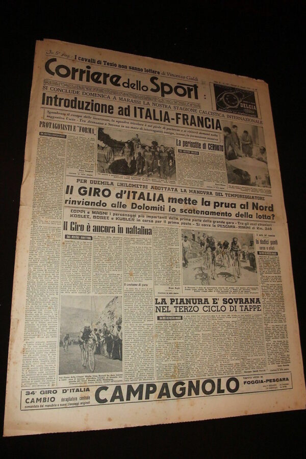 ST-CORRIERE-DELLO-SPORT-anno-32-n129-31-maggio-1951-ITALIA-FRANCIACICLISMO-121115848066