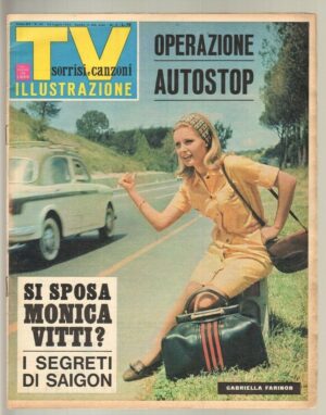 TV Sorrisi e Canzoni anno 1965 n. 30 - 25 Luglio in copertina Gabriella Farinon