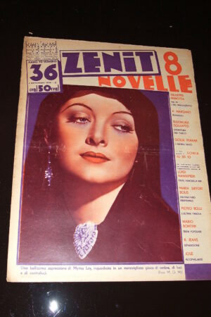 ZENIT (8 NOVELLE) anno VII N.36 rivista del 1936