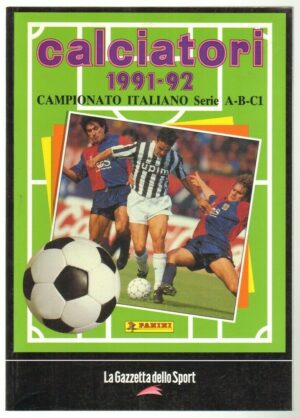 Album Calciatori 1991-92 Riproduzione album Panini Gazzetta dello Sport
