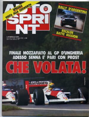 Autosprint 1988 n.32 Agosto - Rally d'Argentina, Segreti Cosworth, GP Ungheria