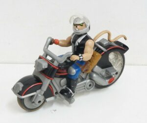 Biker Nice From Mars: THROTTLE con Moto Action Figure Vintage. 1993 Galoob