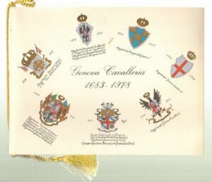 Calendario Genova Cavalleria Anno 1978 cordoncino originale