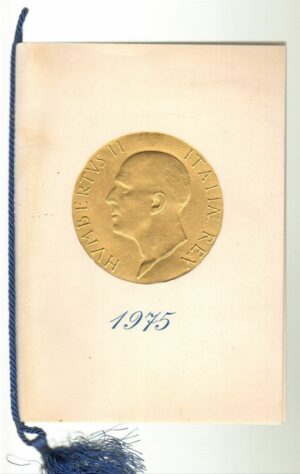 Calendario Unione Monarchia Italiana Anno 1975 Con cordoncino originale