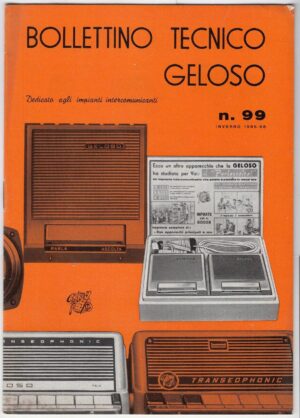 Catalogo GELOSO n.99 INVERNO 1965-66  Televisori Radio - B03