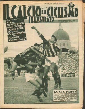 Il Calcio e il Ciclismo Illustrato n. 38 - 23 Settembre 1954 - In copertina Lorenzi e Romano