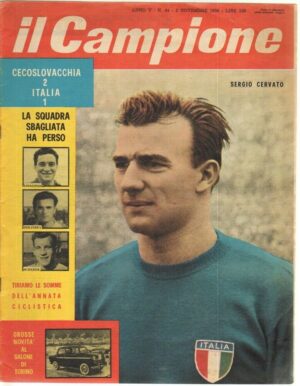 IL CAMPIONE anno 1959 n. 44 del 2 Novembre  Sergio Cervato