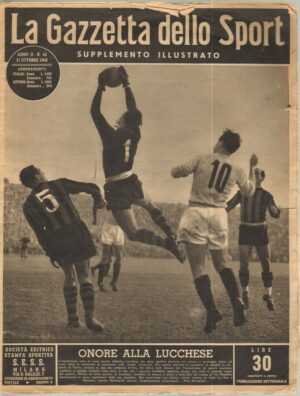 LA GAZZETTA DELLO SPORT Supplemento Illustrato anno 1948 n. 43 del 21 Ottobre