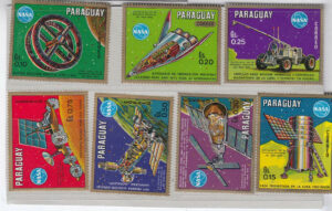 Lotto 7 FRANCOBOLLI PARAGUAY 1969 SPAZIO (cod. E13) - C01