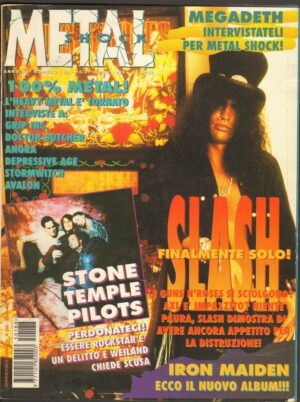 METAL SHOCK anno 1995 n. 188 - Marzo Slash finalmente solo, Iron Maiden
