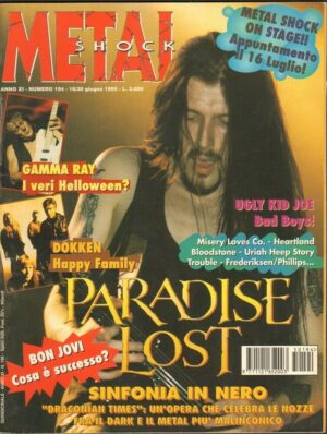 METAL SHOCK anno 1995 n. 194 - Giugno Paradise Lost, Bon Jovi, Ugly Kid Joe