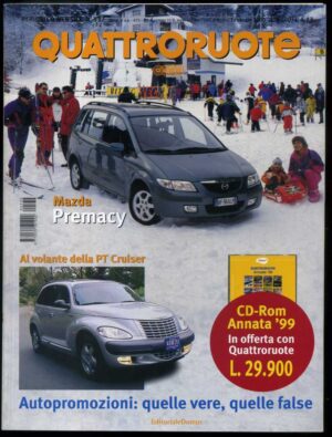 Quattroruote n. 532 Febbraio 2000 - Volkswagen Lupo, Jaguar S-type, Mazda Premacy