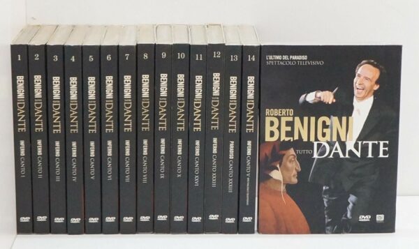 ROBERTO-BENIGNI-TUTTO-DANTE-Raccolta-Completa-n-15-DVD-Editoriale-123975234887