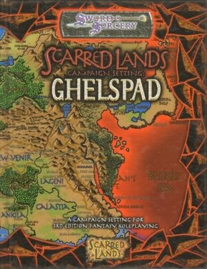 SCARRED LANDS CAMPAIGN SETTING GHELSPAD SWORD SORCERY WW 8325 D&D ed White Wolf