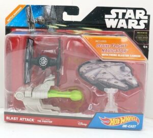 Star Wars BLAST ATTACK FIRST ORDER TIE FIGHTER Die Cast Hot Wheels Mattel