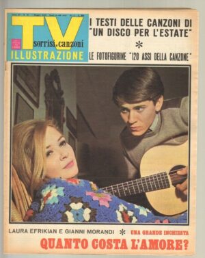 TV Sorrisi e Canzoni anno 1966 n. 18 - 1 Maggio Laura Efrikian e Gianni Morandi