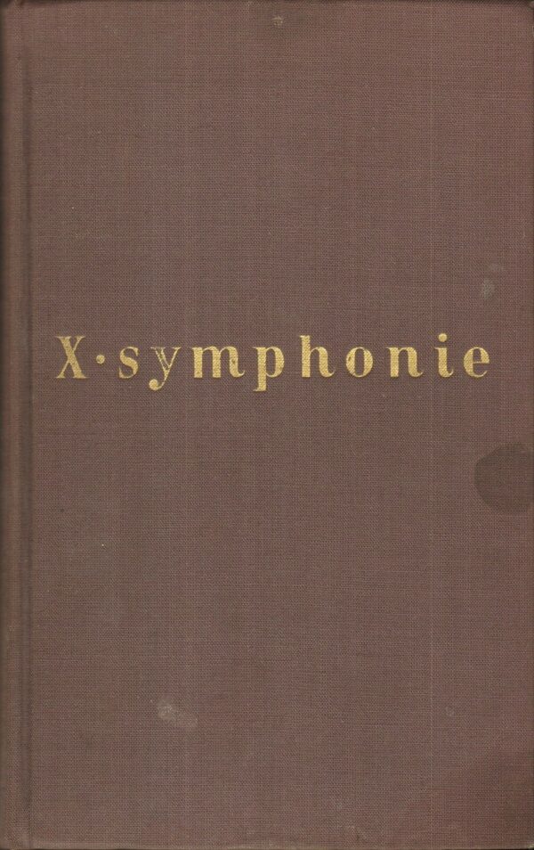 ZEHNTE-SYMPHONIE-di-Otto-F-Beer-ed-1952-Buchergilde-Gutenberg-Wien-B11-121534286447