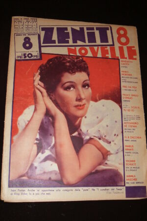 ZENIT (8 NOVELLE) anno VIII N. 8 rivista del 1937