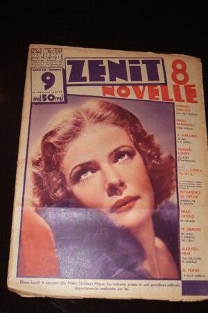ZENIT (8 NOVELLE) anno VIII N. 9 rivista del 1937