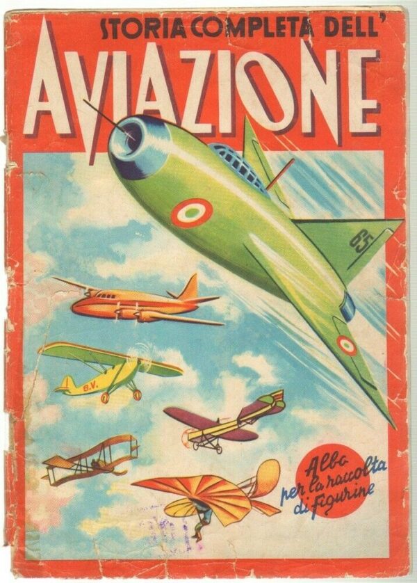 Album-Figurine-STORIA-COMPLETA-DELLAVIAZIONE-1952-Vuoto-Edizioni-Lampo-113635552628