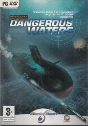 DANGEROUS WATERS. 2 dischi. Videogioco PC ITALIANO COMPLETO DI MANUALE