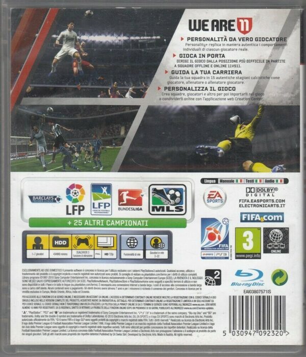 FIFA-11-EA-Sports-Videogioco-PS3-Playstation-Blu-ray-Disc-con-Manuale-124078542128-2