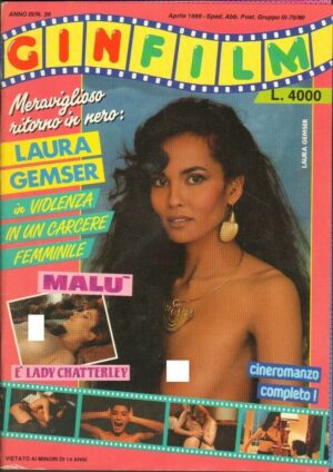 Gin Film Rivista Anno 1989 aprile n.36. Laura Gemser, Malu', Monna Lynn